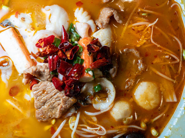 istock Red oil hot and spicy boiled beef 2172574400