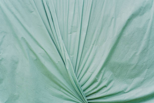 istock Green Fabric Cloth Texture with Wrinkles 2172576322