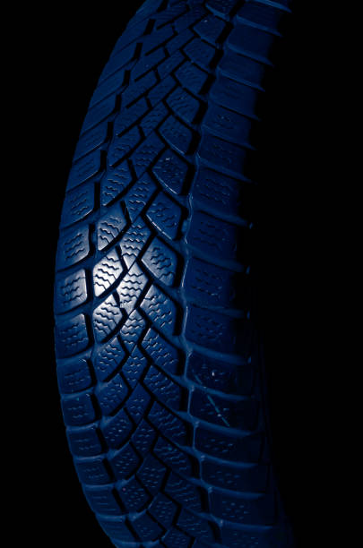 istock blue tire tread, tire traces background 2172579970