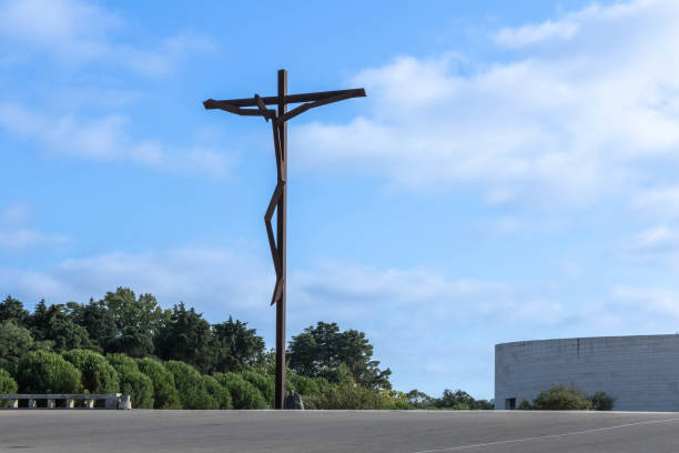 Tourism in the Sanctuary of Our Lady of Fátima in Santarém, Portugal