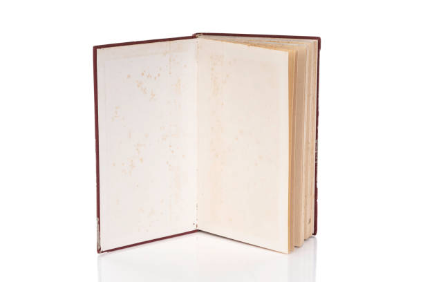 istock Open old book isolated on white background with clipping path. 2172589630