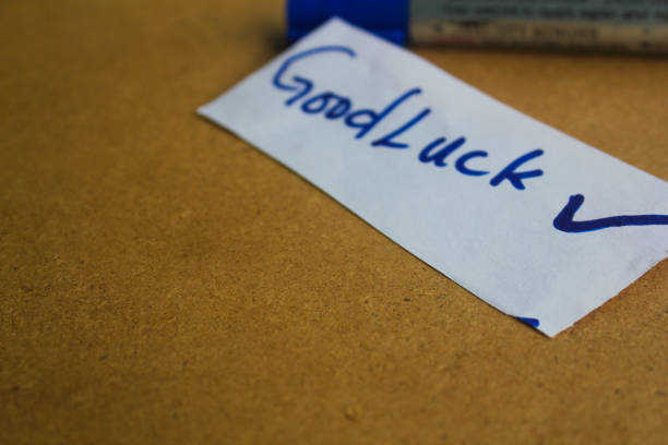 istock “Good Luck Wishes with Blue Marker” 2172596014
