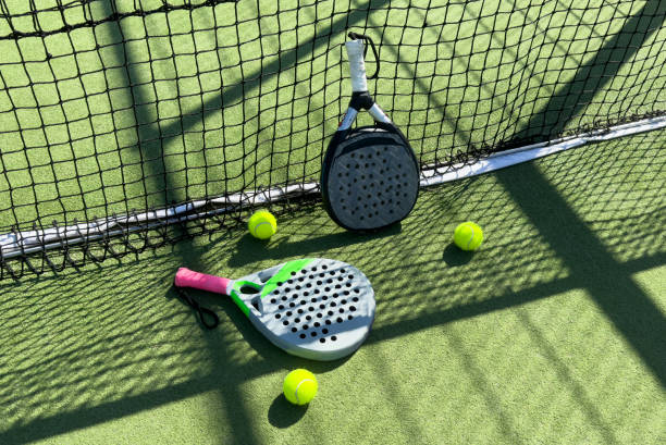 istock Paddle tennis racket and ball 2172596260