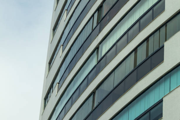 Architecture of a modern and luxurious high-end residential building.
