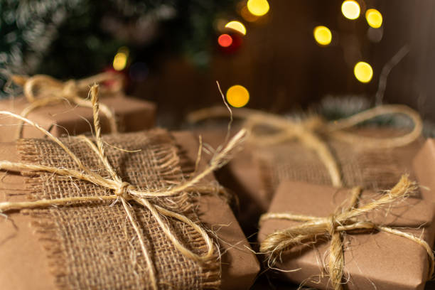 istock Group of wrapped Christmas gifts under the tree. 2172609923