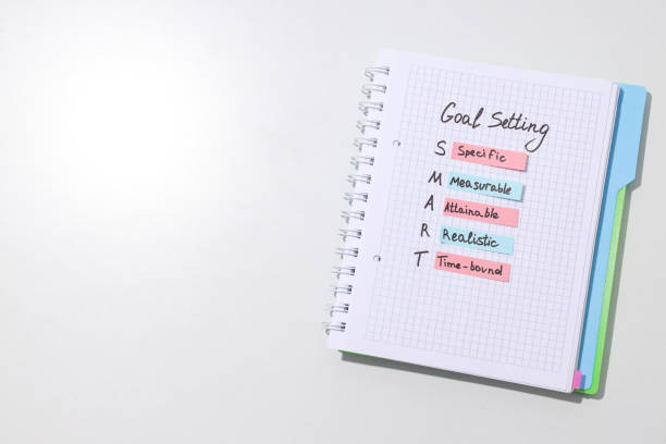 istock The plan of goals is written in a notebook 2172610102