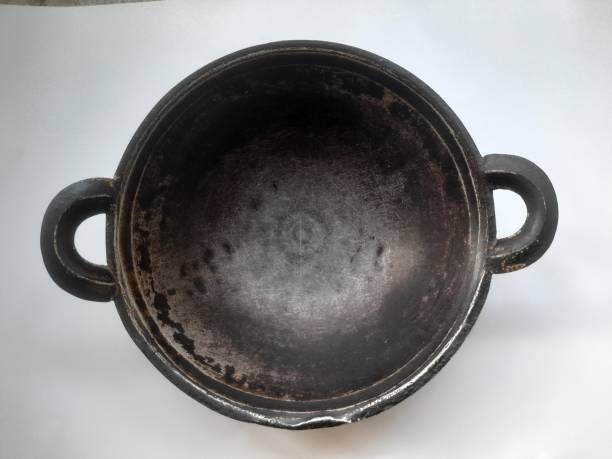 istock black frying pan on a white background 2172611374
