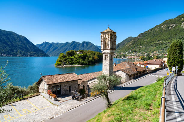 istock Panorama of Ossuccio and the bell tower. 2172611620