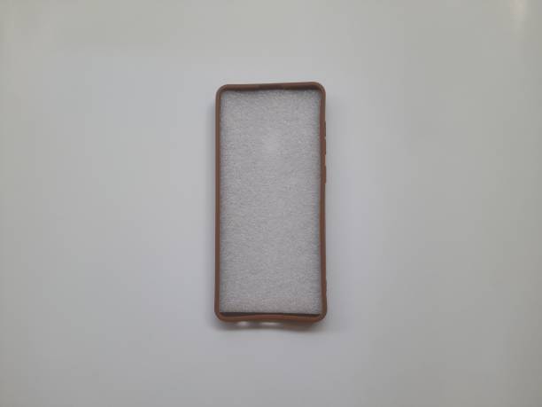 istock Top view of cellphone case on white background 2172611712
