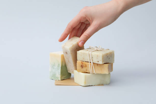 istock Concept of hygiene and spa products - soap 2172612879
