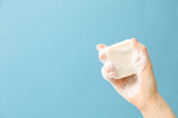 istock Soap - spa, beauty procedures and skin care concept, space for text 2172613764
