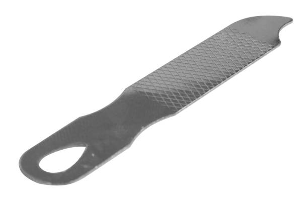 stainless steel nail clipper isolated on white background.personal hygiene equipment concept