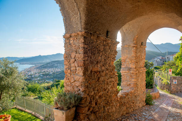 istock Portico with road in Verezzi 2172618030