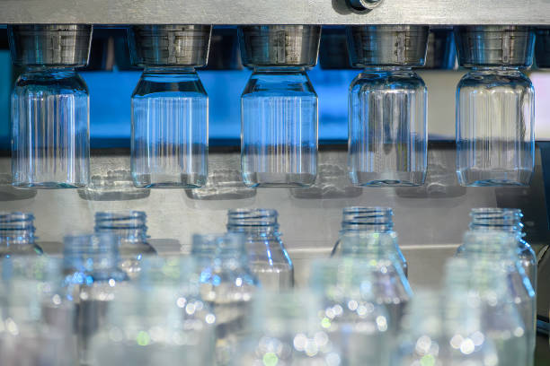 istock The wide mount bottle production process by blow mold machine. 2172619688