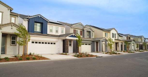 istock Row of newly built rental homes 2172626209