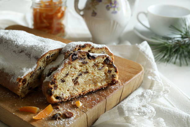 istock Traditional Christmas german dessert Stollen. 2172626282