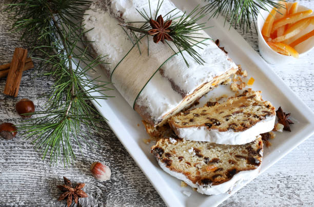 istock Traditional Christmas german dessert Stollen. 2172626284