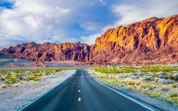 istock Winding road in Valley of Fire State Park 2172631203