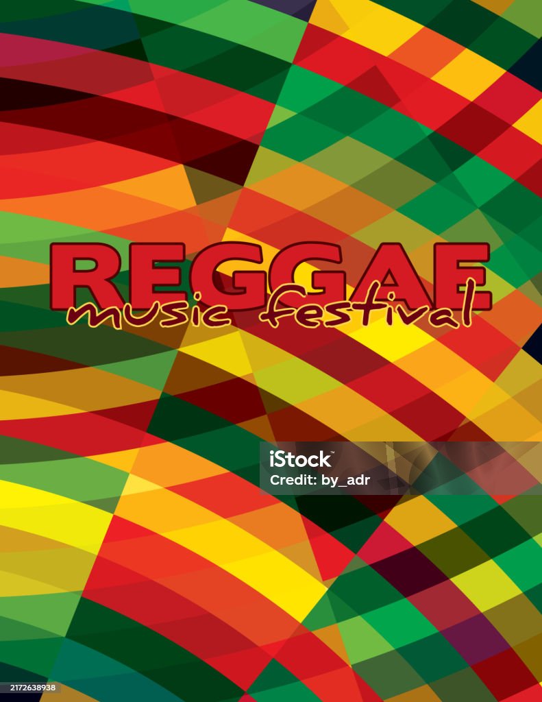 Music Rag Vector Reggae Background For Music Festival Vector Graphic Pattern Stock ...