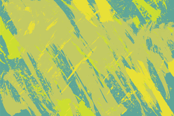 istock Hand-painted grunge texture with retro bold brush strokes, distressed, vibrat, colorful background. Abstract scratch background 2172638967