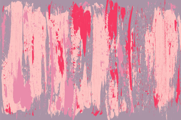 istock Hand-painted grunge texture with retro bold brush strokes, distressed, vibrat, colorful background. Abstract scratch background 2172639242