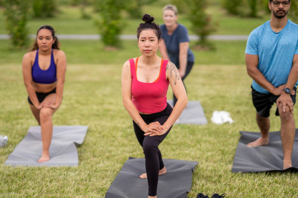 istock Outdoor Fitness Class 2172664654