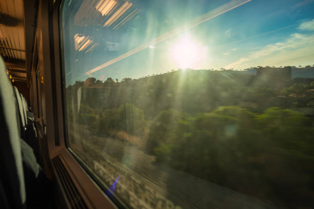 istock Train movement in the early morning. 2172682854