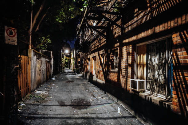 istock Dark alley  - Montreal 2172690402