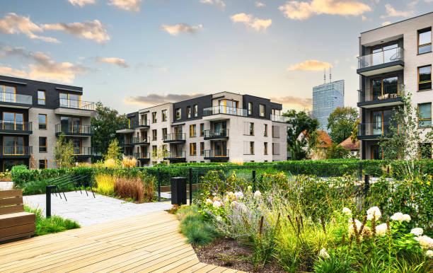 istock New houses construction. Residential house development 2172692990
