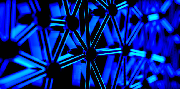 istock 3D Illustration of Futuristic Network Connections in Blue Light 2172695270