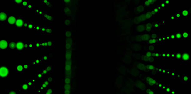 3D Illustration of Futuristic Digital Network Background