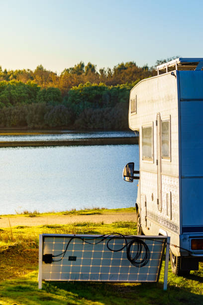 istock Rv caravan on nature. Autumn time. 2172707256