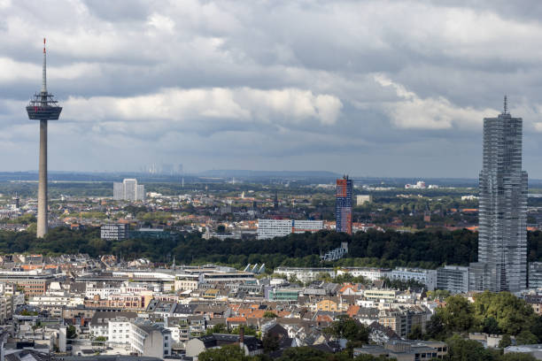 istock Panoramic view of Cologne skyline with iconic tower. 2172722228
