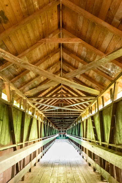 Pisgah Covered Bridge Stone Wall