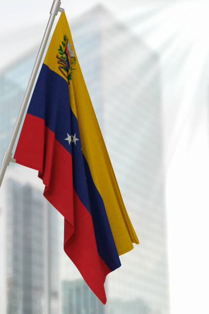 Venezuela national flag. Render 3D.