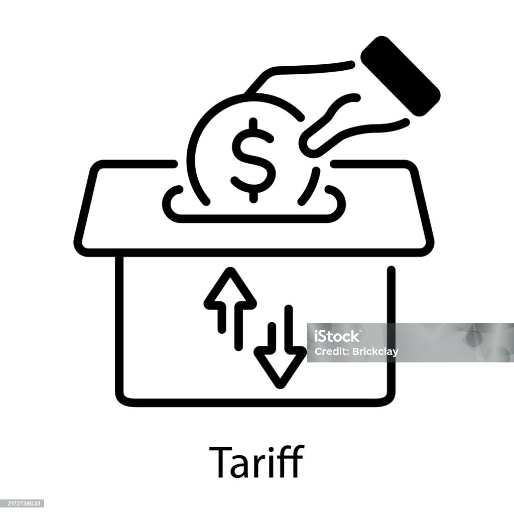 Tariff Simple Tariff Stock Illustration - Download Image Now - Icon Symbol, Tariff ...