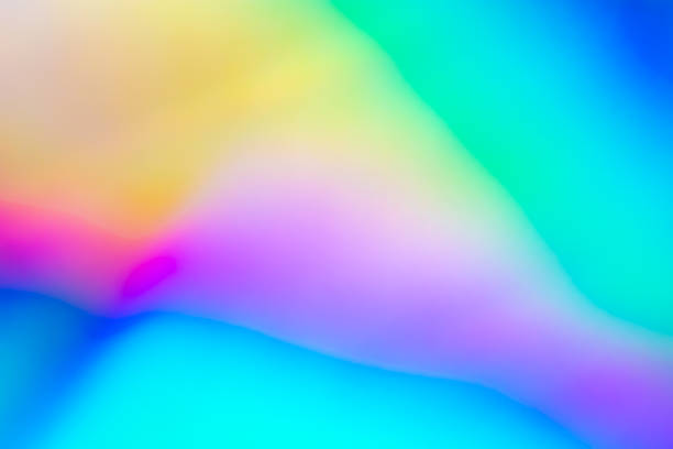 istock Abstract blur holographic rainbow foil iridescent background 2172739678