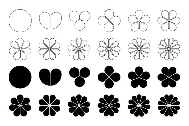 250+ 6 Petal Flower Stock Illustrations, Royalty-Free Vector Graphics & Clip Art - iStock 6-petal-flower-template-printable-planerium