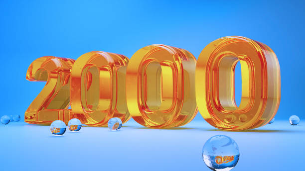 istock Vibrant Orange Glass 2000 Design with Spheres 2172744208