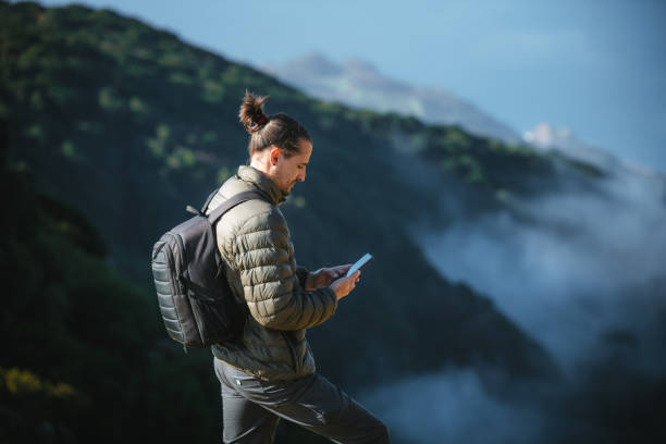 istock Young man hiking Madeira Island. 2172747077