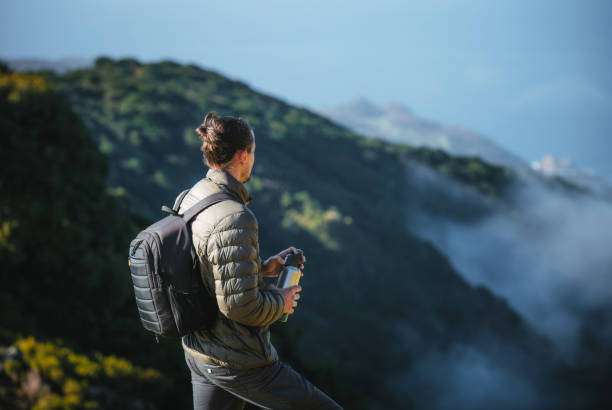 istock Young man hiking Madeira Island. 2172747081
