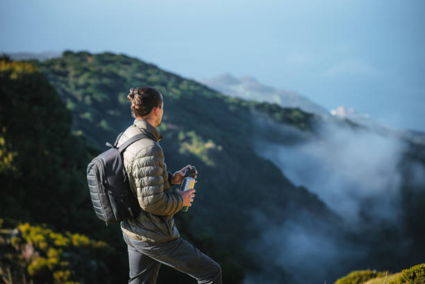 istock Young man hiking Madeira Island. 2172747092