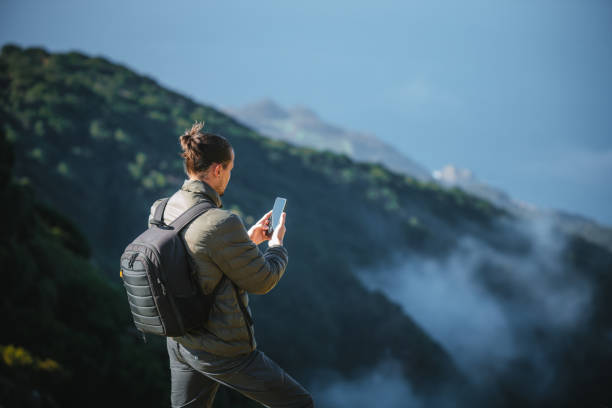 istock Young man hiking Madeira Island. 2172747097