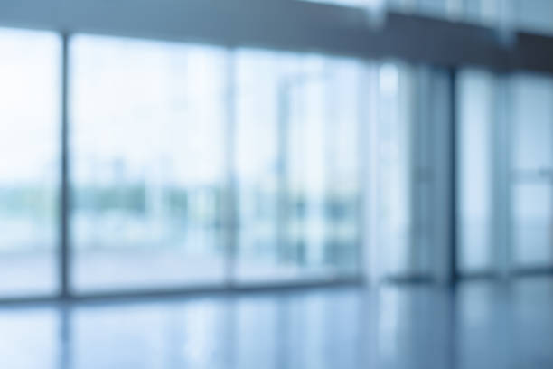 istock Abstract blurred image office window with soft light for background usage. Blur office window workplace interior background design concept. 2172756173