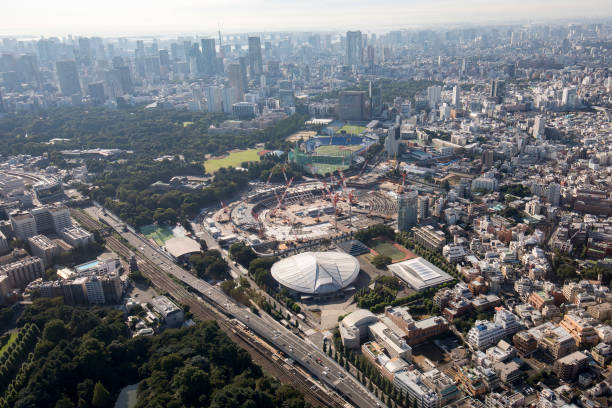 istock AERIAL VIEW: population density in Tokyo 2172756345