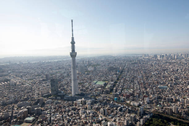 istock AERIAL VIEW: population density in Tokyo 2172756385