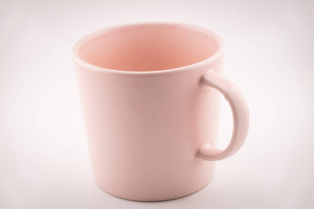 istock Pink coffee cup on white background 2172767791
