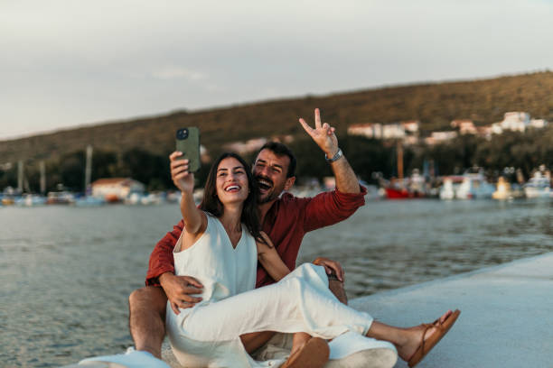 istock Elegant couple enjoying summer 2172768279