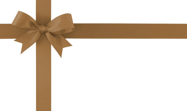 istock cross brown ribbon with bow isolated on white background 2172768687