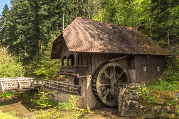 Historic water mill in the Black Forest, Hofstetten, Ortenau, Baden-Wuerttemberg, Germany